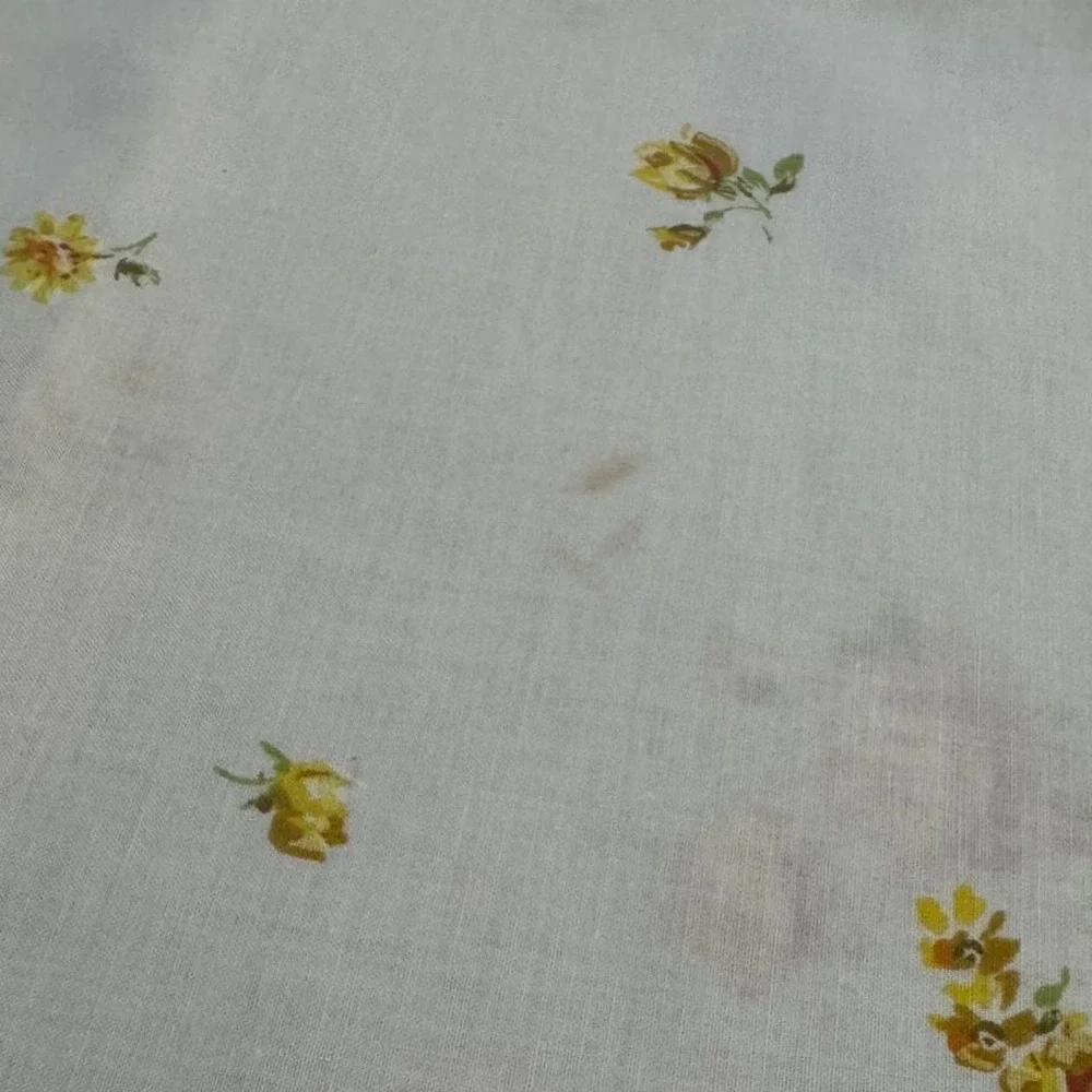 Vintage jc penny fashion manor yellow rose king size pillowcase